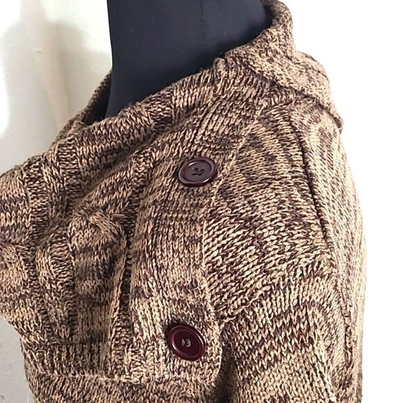 Ellen Parker Short Sleeve Sweater Dress with Cowl Neck, Size XL - Picture 5 of 8